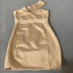 Gold Bodycon Bandage Dress